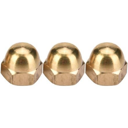 Kit d'écrous borgnes en laiton, ensemble d'écrous hexagonaux à tête bombée, fixations pour véhicules (M8, 10 pièces)