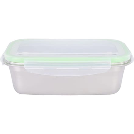 850ml Draagbare Outdoor Picknick Roestvrijstalen Lunchbox Afsluitbare Voedseldoos Container white
