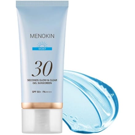 [MENOKIN] Crème Solaire Gel Éclat & Claire 30 Secondes SPF 50+ PA++++ 50ml Moist white