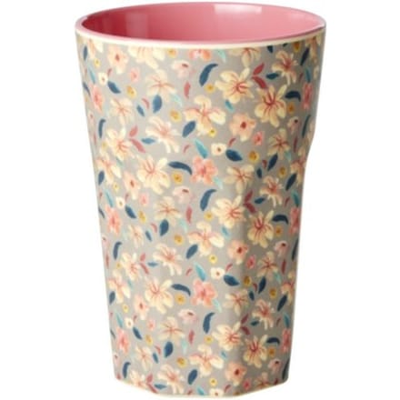 Rice melamine beker large small sandy flower