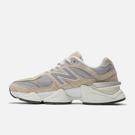 9060 Beige Silver Sneakers