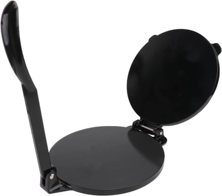 Tortilla Pers - Deeg Drukker - Maak Tortillas - Aluminium Legering - 20cm Diameter - Zilver