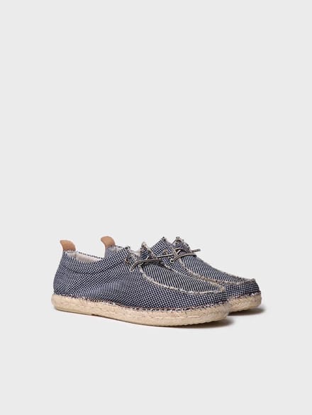 Espadrilles voor heren van mesh met veters | OSCAR