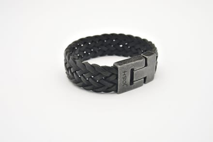 Josh-24833-Armband-Zwart-Heren-21,5cm