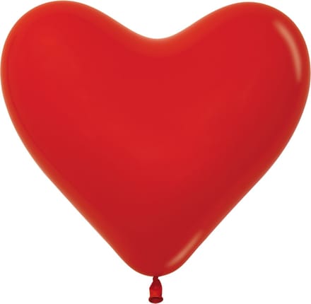 Hartvormige ballonnen KLEIN 6” (±15 cm) Sempertex – Assortie kleuren – Per 100 stuks