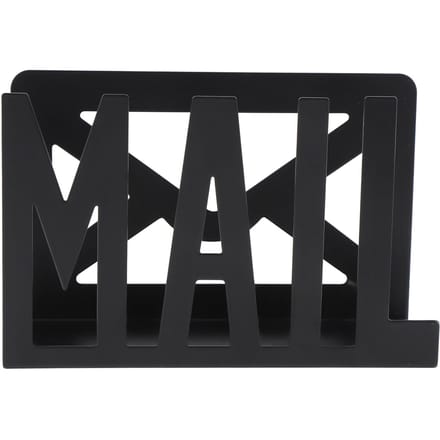 Porte-courrier de bureau en fer, organisateur de rangement pour lettres, enveloppes, documents, pour comptoir, pour la maison black