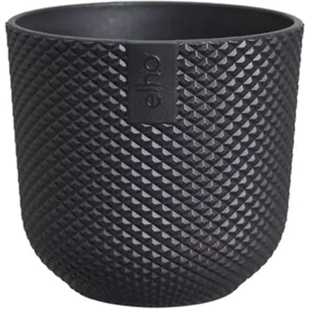 Elho Bloempot Jazz Mini 7 - Kunststof - Living Black - Diam.7xh6,5cm