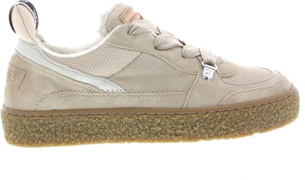 Shabbies Amsterdam - Chewy Unna Sneaker Suède Zand - Maat 38