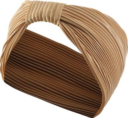 Emilie collection - haarband - goud - beige - satijn