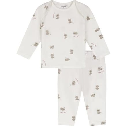 Prénatal baby pyjama cats Ivoor Wit 50 dames