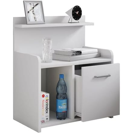 Hoog nachtkastje Bijzettafel Lade Console Boxspring nachtkastje Nilasa