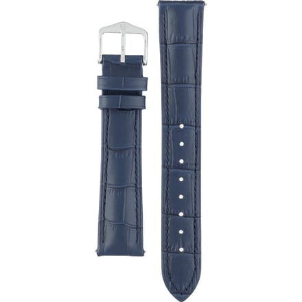Hirsch Horlogeband -  Duke Donkerblauw - Leer - 18mm