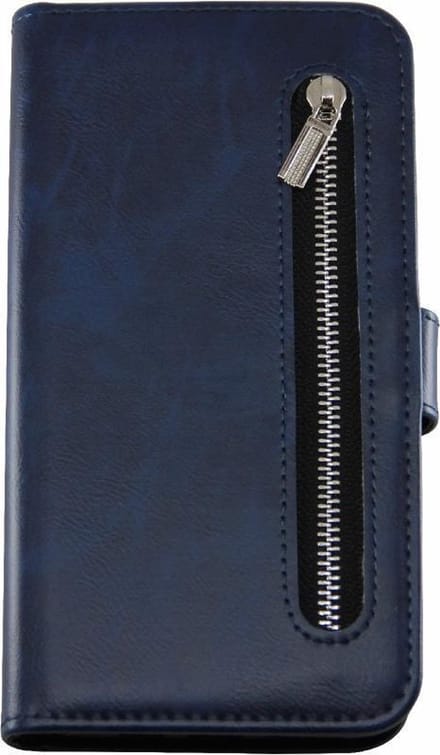 Rico Vitello Rits Wallet case Geschikt voor Apple iPhone 8 plus Blauw
