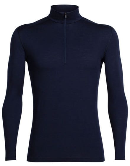 Icebreaker Men's 200 Oasis Long Sleeve Half Zip Midnight Navy - XXL
