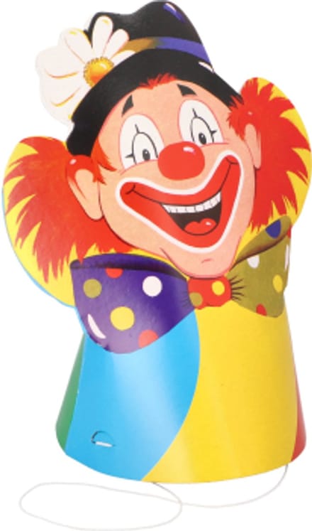 6x 5 Hoedjes Clown