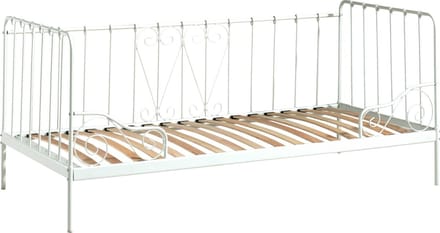 Kajuitbed Mees Wit - Metaal - Hoogte 90.5 cm