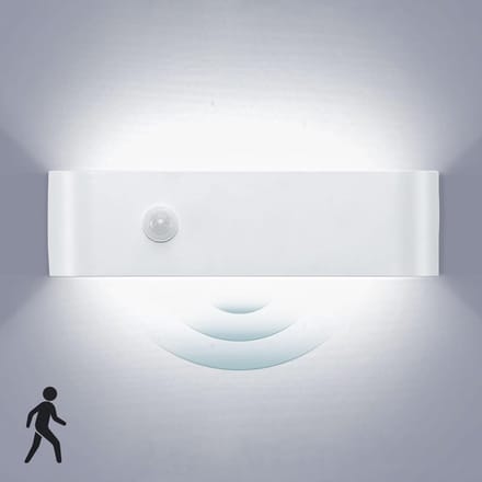 LED Wandlamp met Bewegingssensor Binnen - Opbouw Verlichting Wit