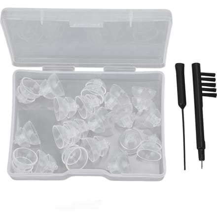 20 pcs Dômes d'audition double couche 10 mm Améliorer l'audition Dômes fermés haute transparence pour gray