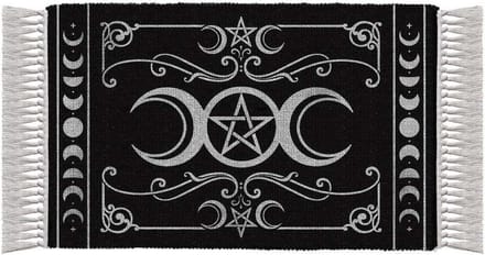 Alchemy - Triple Moon Mat/vloerkleed - Zwart