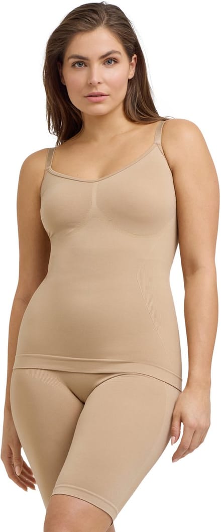 FALKE Shaping Top met vormgevend effect functioneel materiaal top van onderlaag dames bruin - maat M