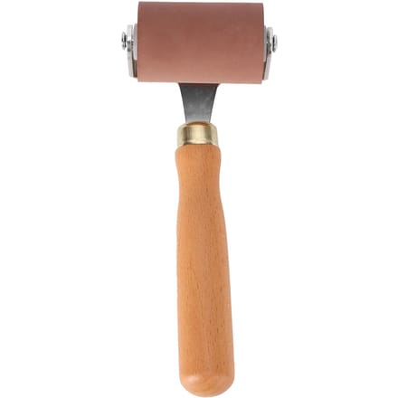 Brayer Zacht Flexibel Stevig Duurzaam Elastische Rubberen Roller voor Grafiek Scrapbooks 15cm 5cm / 2in brown