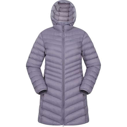 Mountain Warehouse Dames/Dames Florence lange gewatteerde jas (Donker paars)