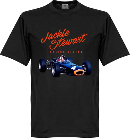Jackie Stewart Monaco T-Shirt - Zwart - XS