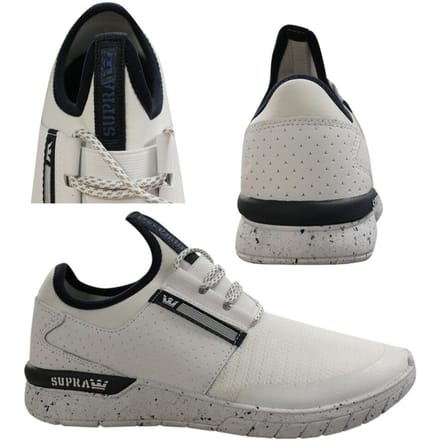 Supra Flow Run Lace Up Heren Casual Trainers Wit 008021 135 Q1