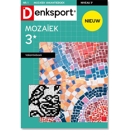 Denksport Puzzelboek - Mozaïek 3* vakantieboek, editie 1