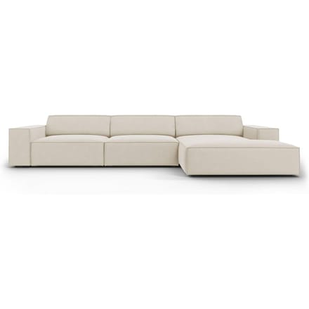 5-zits hoekbank Jodie velvet rechts | Micadoni