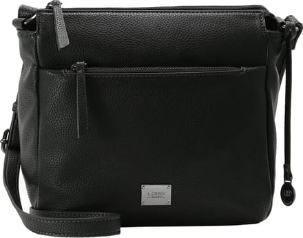 L.CREDI Schoudertas Budapest Crossbody Bag Black Zwart