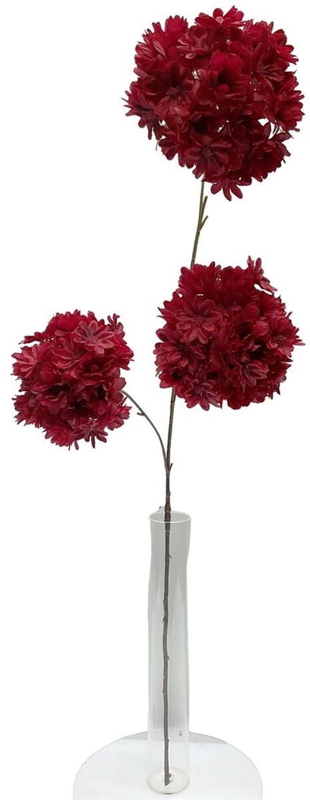 Kunsttak bolboem 83cm dieprood