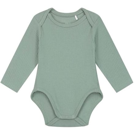 Prénatal romper rib Midgreen 50/56 unisex