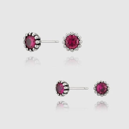 Oorstuds Ruby | Oorbellen | Oorstuds | Ruby