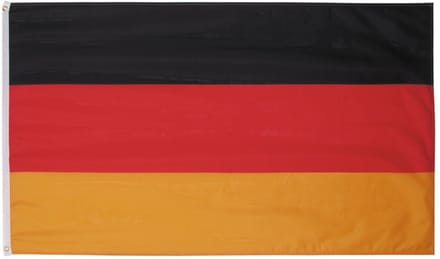 Vlag Duitsland - Polyester - 90 x 150 Centimeter - Verstevigingsband - Metalen Ringen