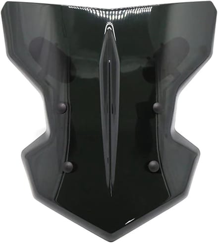 Motorfiets Windscherm - Universele Deflector - Bescherming Tegen Wind - Krasbestendig Oppervlak - 800 g - Zwart