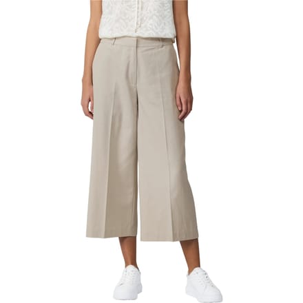 Wide leg culotte van een mix van lyocell en katoen