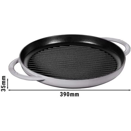 STAUB GRILL PANS - Pure Grill - Ø 300mm - Gietijzer - Grafietgrijs