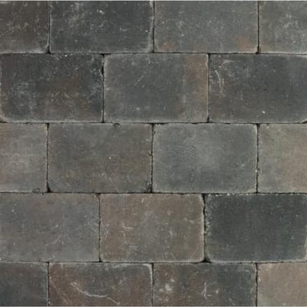 Metro Trommelsteen 30x20x6 cm Bruin-zwart genuanceerd-per M2