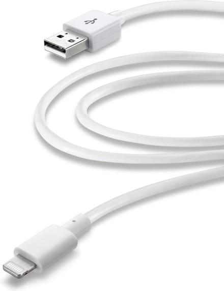 Cellular Line Usb kabel Apple lightning 3m wit