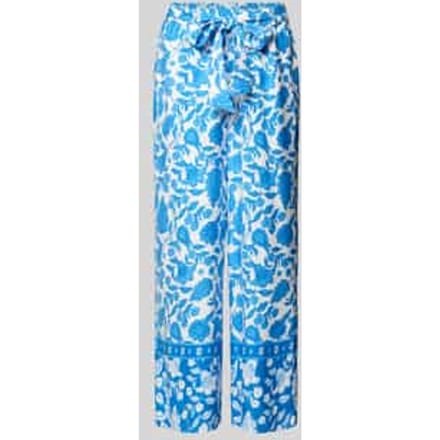 straight fit stoffen broek van pure viscose