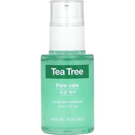 Nature Republic, Tea Tree Good Skin Ampoule, 1.01 fl oz (30 ml) blue