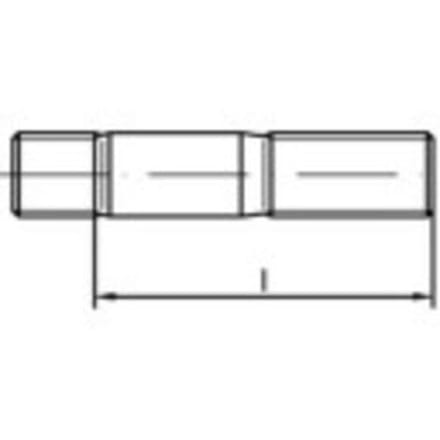 TOOLCRAFT 132894 Tapeinden M20 150 mm DIN 939 Staal 1 stuk(s)