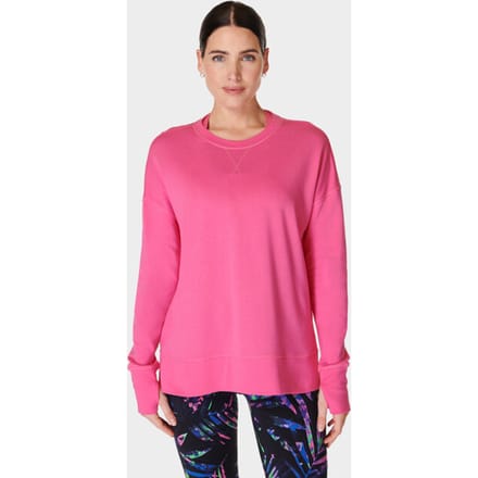 Sweaty Betty After Class Longline Sweatshirt ROZE - Maat M