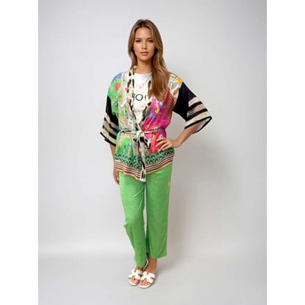 Mucho Gusto Broek firenze groen mg elegantie