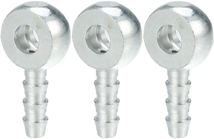 Dailygoods - 6mm ID Banjo Fitting Brandstofleiding Adapter Connector - 3 Stuks
