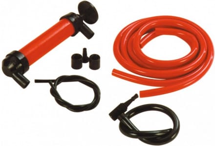 3-in-1 hevelpomp rood/zwart kunststof 22 cm