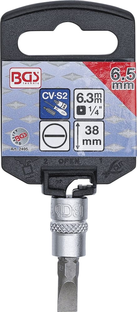 BGS Dopsleutelbit 1/4 sleuf 6,5 mm