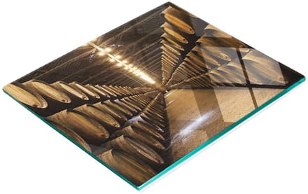Gehard multifunctioneel decoratief bord van glas, geschikt voor Porto kelders, 60x52 cm