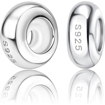 Eenvoudige Echte Koperen Afstandhouder Clip Kralen Elementen Voor Authentieke Armbanden Kleur Rubiks Kubus Decoratieve Bedels Armband Accessoire Tijdloze Sieraden white